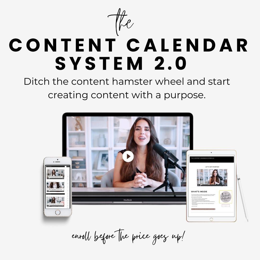 The Content Calendar System 2.0 - Pay In Full (Annual Pass)